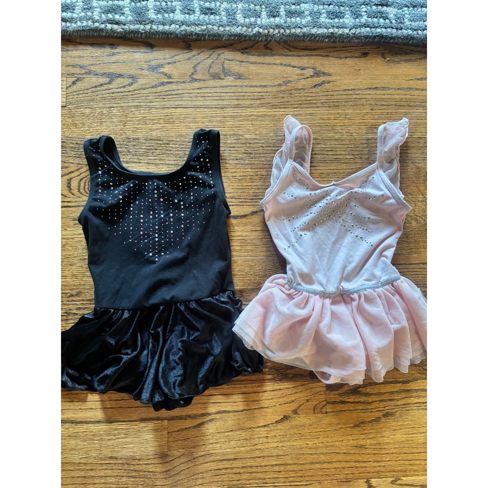 Cat & Jack Girls Ballet Leotard Tutu Lot Pink Black Size M 8